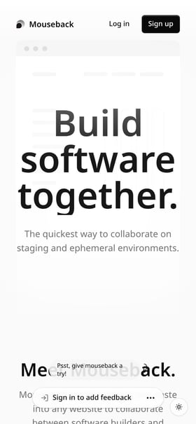 Mouseback Mobile Preview