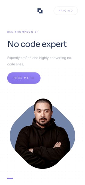 No Code Expert Mobile Preview