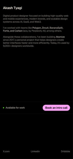 Akash Tyagi Mobile Preview