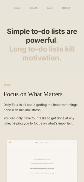 Daily Four Mobile Preview