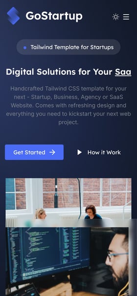 GoStartup Mobile Preview