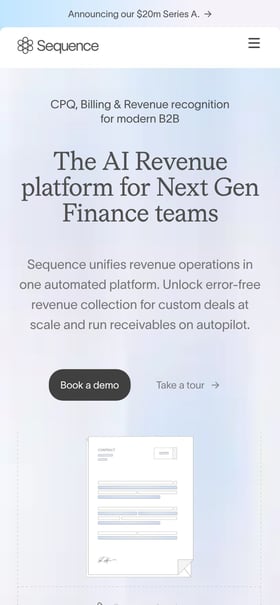 Sequence Mobile Preview