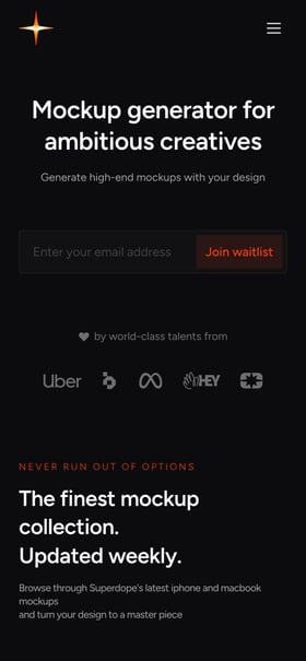 Superdope Mobile Preview