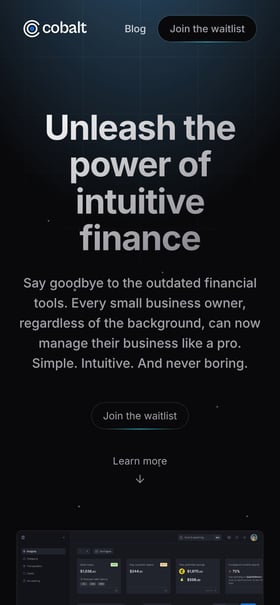 Cobalt Mobile Preview