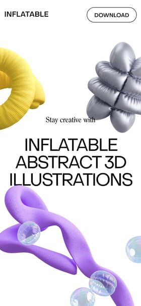 Inflatable Abstract 3D Illustrations Mobile Preview