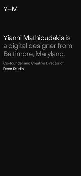 Yianni Mathioudakis Mobile Preview