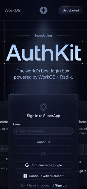 AuthKit Mobile Preview