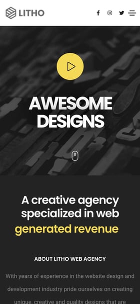 Litho ReactJS Mobile Preview