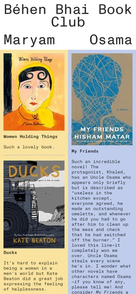 Béhen Bhai Book Club Mobile Preview