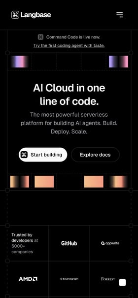Langbase Mobile Preview