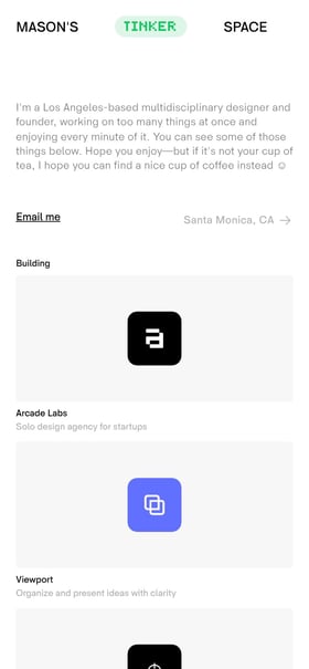 Mason Watson Mobile Preview