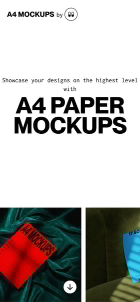 A4 Paper Mockups Mobile Preview