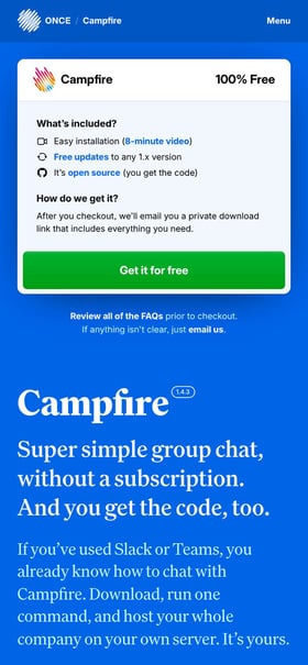 Campfire Mobile Preview