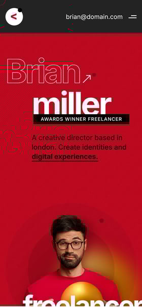 Crafto Portfolio Mobile Preview