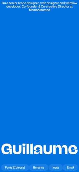 Guillaume Beaulieu Mobile Preview