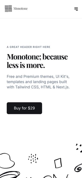 Monotone Mobile Preview