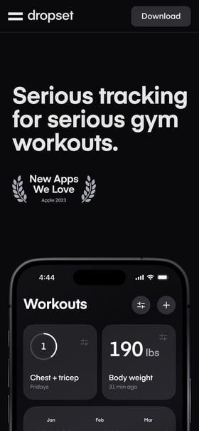 Dropset Mobile Preview