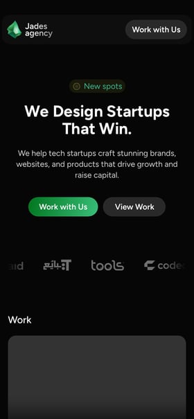 Jades Agency Mobile Preview