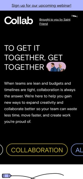 Saint Friend Collab Mobile Preview