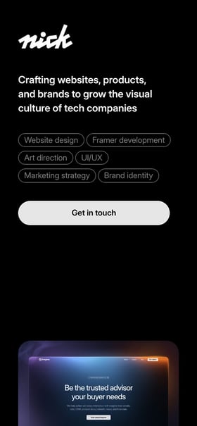 Nick Stepuk Mobile Preview