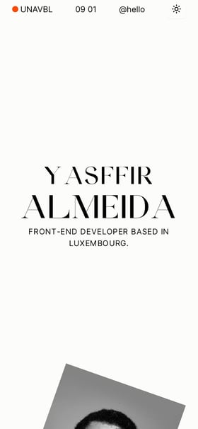 Yasffir Almeida Mobile Preview