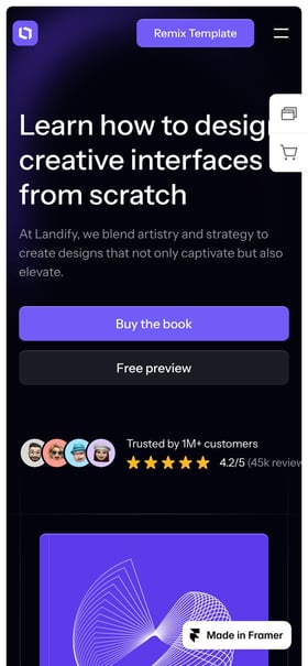 Landify Mobile Preview