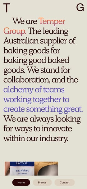 Temper Group Mobile Preview