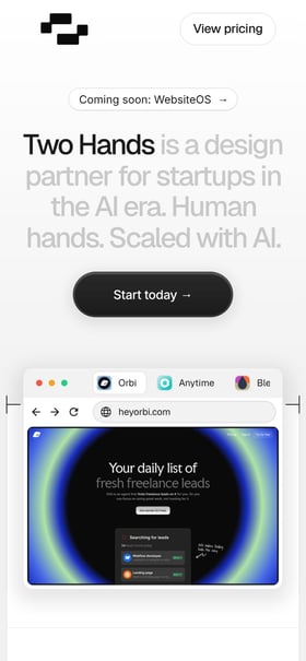 Two Hands Mobile Preview