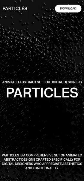 Particles 3D Animation Set Mobile Preview