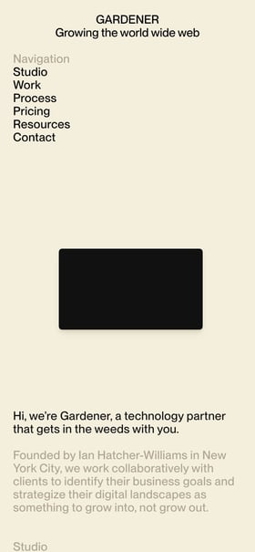 Gardener Mobile Preview