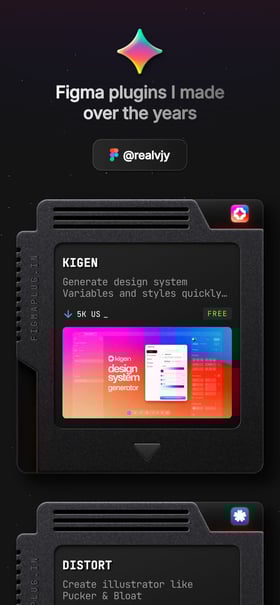 Realvjy’s Figma Plugins Mobile Preview