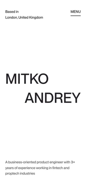 Andrey Mitko Mobile Preview