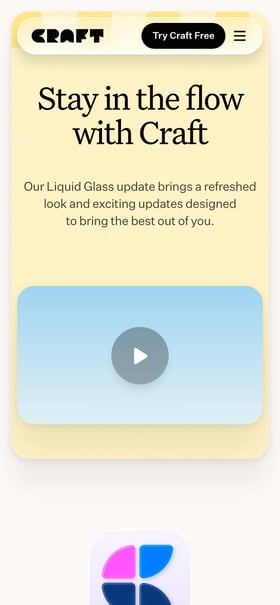 Craft 3 Mobile Preview