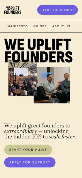 Uplift Founders Mobile Preview