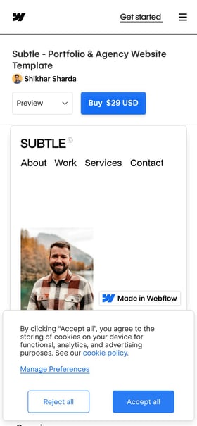 Subtle Mobile Preview