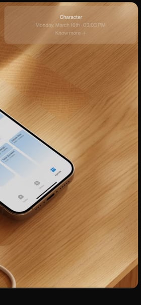 Character Mobile Preview