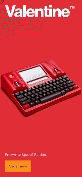 Freewrite Valentine Mobile Preview