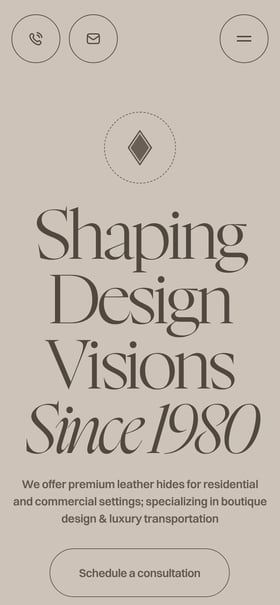 GlobalLeathers Mobile Preview