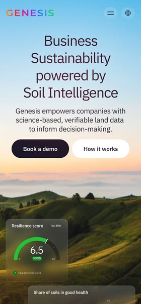 Genesis Soil Intelligence Mobile Preview