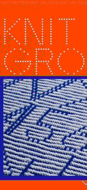 Knit Grotesk Mobile Preview