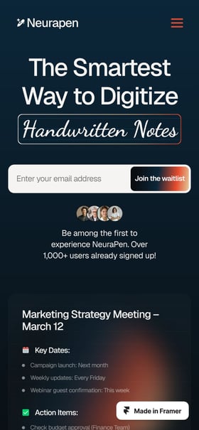 Neurapen Mobile Preview