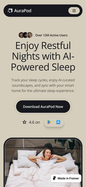 Aurapod Mobile Preview