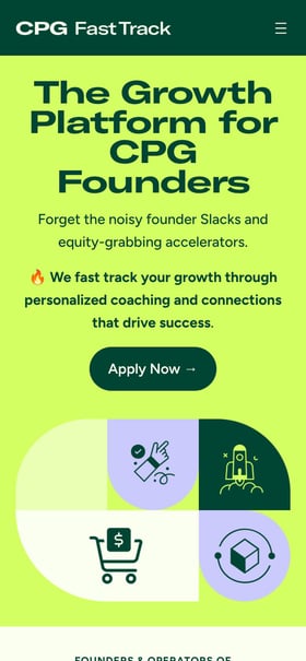 CPG Fast Track Mobile Preview