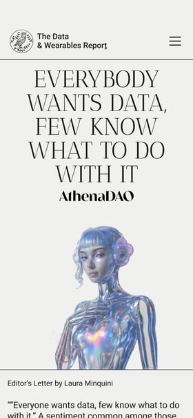 AthenaDAO’s Data & Wearables Report Mobile Preview