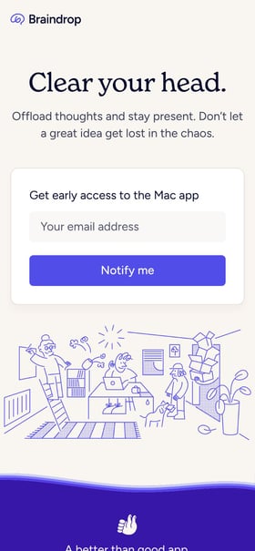 Braindrop Mobile Preview
