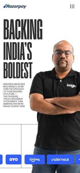 Razorpay Bold Mobile Preview