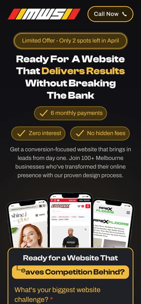 Melbourne Web Studio Mobile Preview