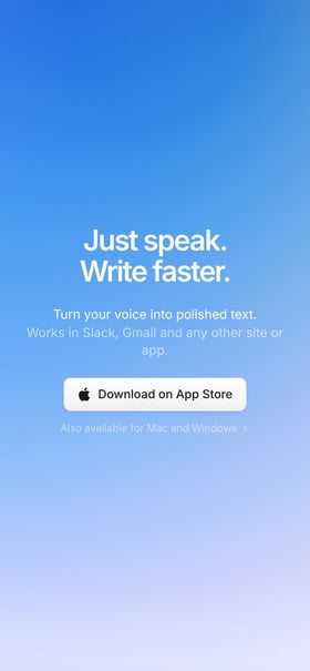 superwhisper Mobile Preview