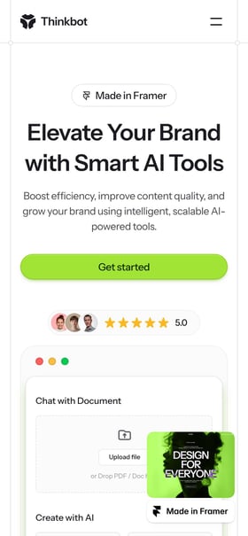 Thinkbot Mobile Preview