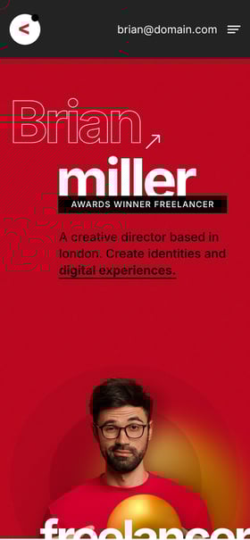 Crafto Freelancer Mobile Preview